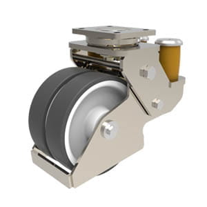 Roulette jumelée pivotante fortes charges à suspension LSDFE-POTH 200XK-ELS-FS-899642